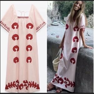 NWT Zara Limited Edition Embroidered Dress Bloggers Fav